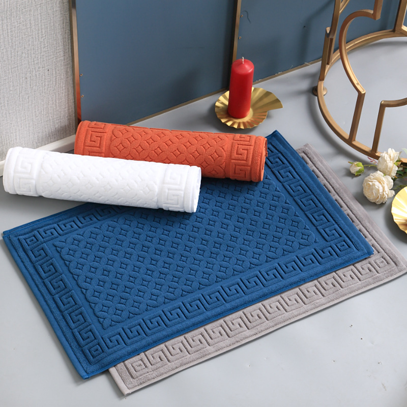 Quick Dry Diatomite Bath Mat - Toalha de Banho de Algodão Luxuosa