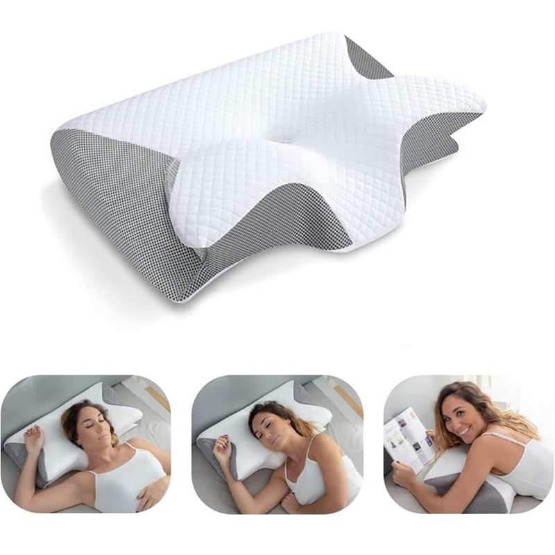 Nova Almofada Cervical de Espu - Memory Foam Orthopedic Pillow Neck Pain avaliação e preço