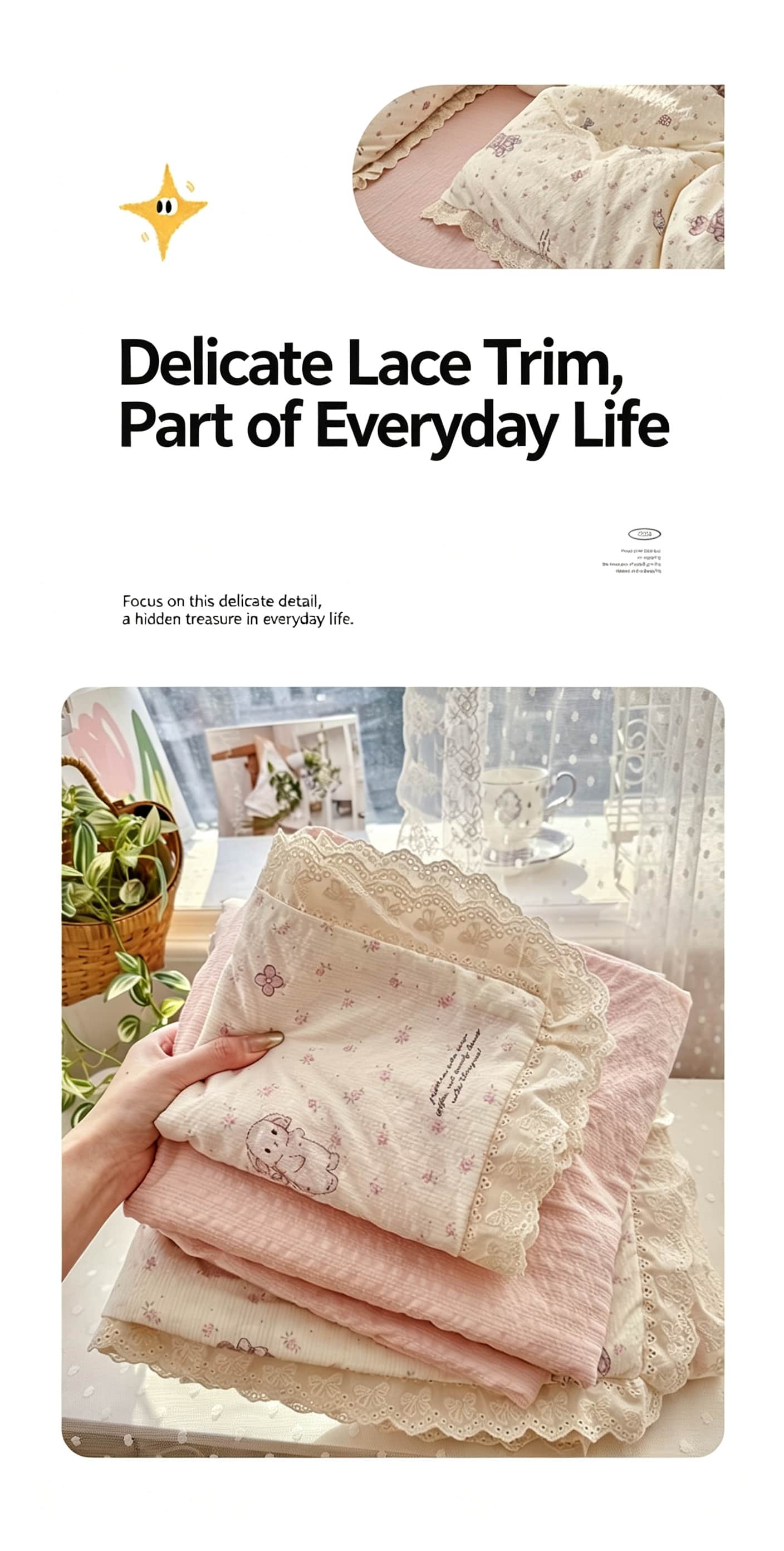 Conjuntos de roupa de cama com - Aesthetic Floral Duvet Cover avaliação e preço