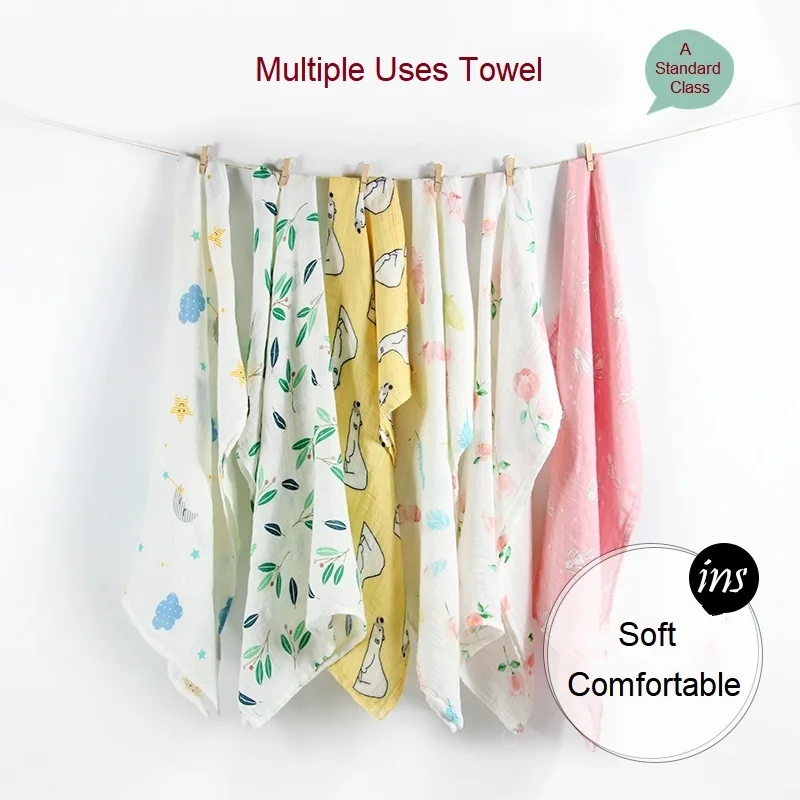Recém-nascido Bambu Toalha De  - Muslin Cotton Bedspread avaliação e preço