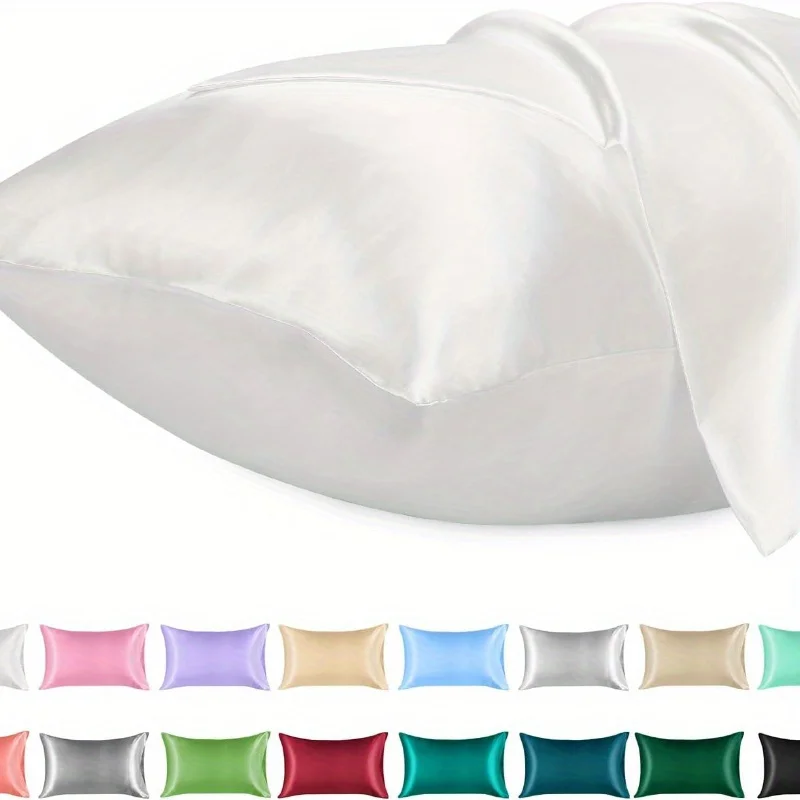 1 peça fronha de cetim para ca - Satin Silk Pillowcase Hair Skin avaliação e preço