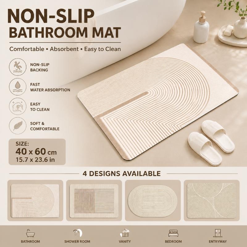 Tapete de Banho de Diatomita L - Quick Dry Diatomite Bath Mat avaliação e preço