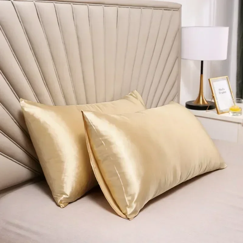 100% fronha de seda capa de al - Satin Silk Pillowcase Hair Skin avaliação e preço
