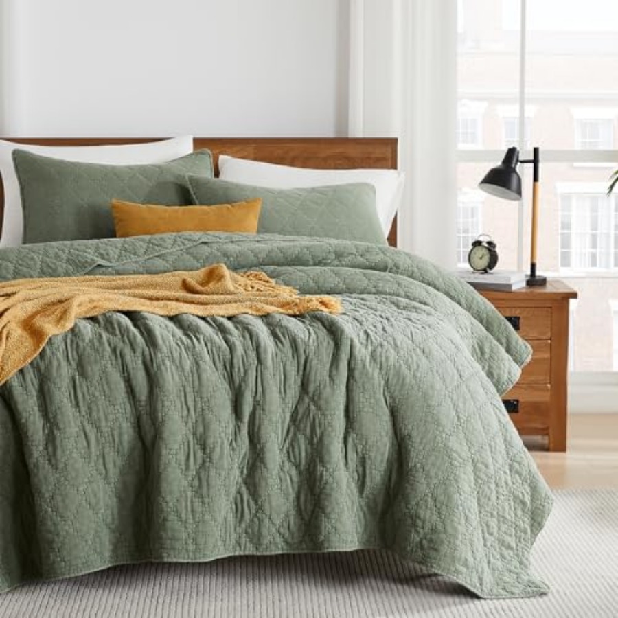 Conjunto de Colcha Tamanho Gra - Muslin Cotton Bedspread avaliação e preço