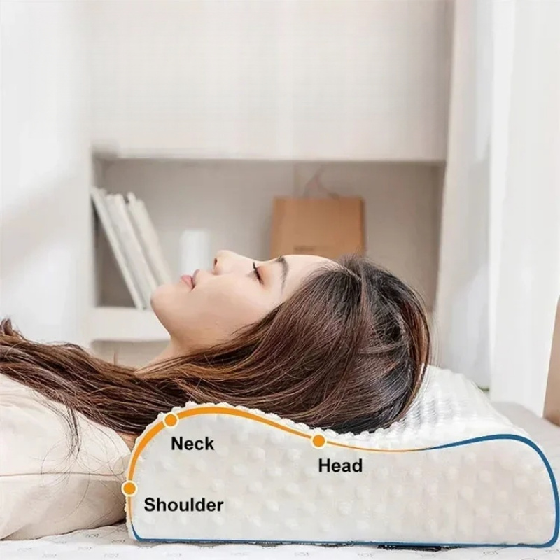 ​ ​ Travesseiro de dormir de e - Memory Foam Orthopedic Pillow Neck Pain avaliação e preço
