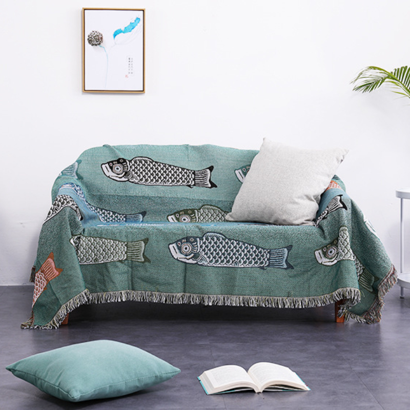 Manta Decorativa Jacquard com  - Boho Throw Blanket Fringe avaliação e preço