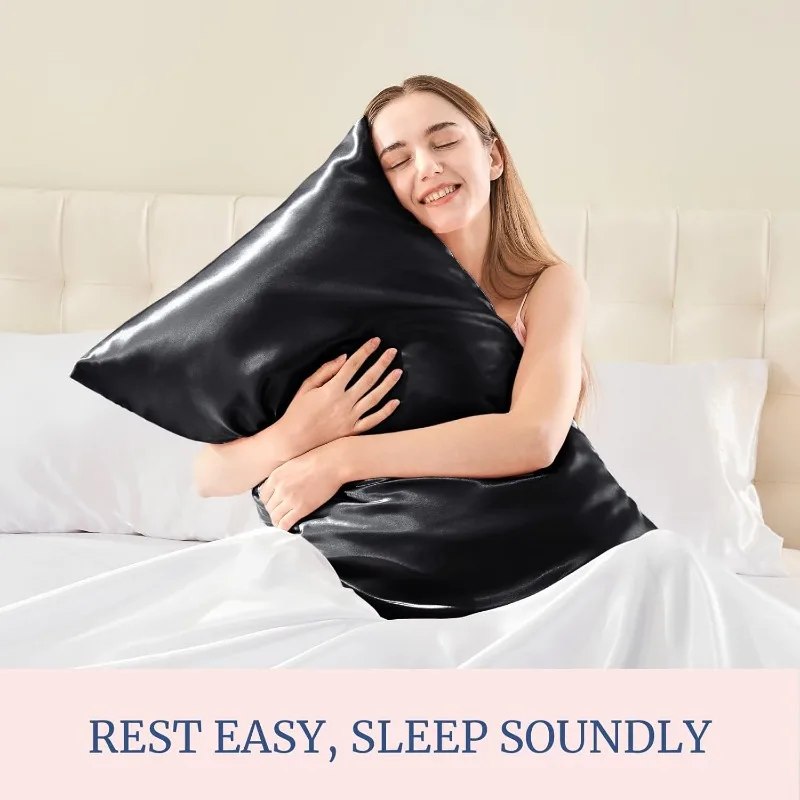 Fronha de cetim de vários tama - Satin Silk Pillowcase Hair Skin avaliação e preço