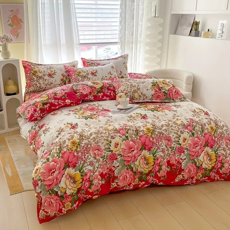 Conjunto de capa de edredom fl - Duvet Cover Sets With Zipper avaliação e preço