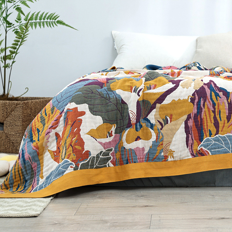 Cobertor de algodão simples co - Muslin Cotton Bedspread avaliação e preço