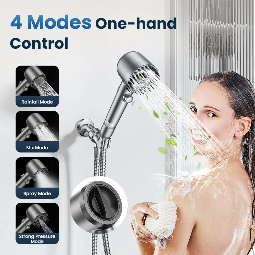 Chuveiro de mão com filtro e a - High Pressure Shower Head Handheld avaliação e preço